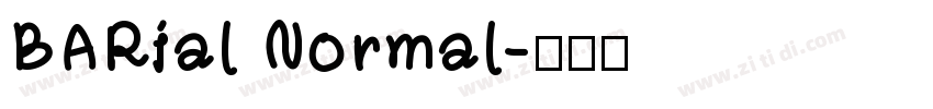 BARial Normal字体转换